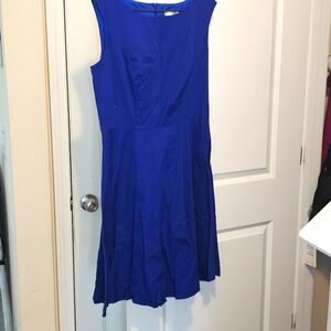 2XL blue linen dress